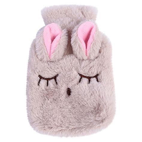 Giyblacko Hand Warmer Water Filled Hot Water Bag Rubber Water Heater Bag Fleece Jacket