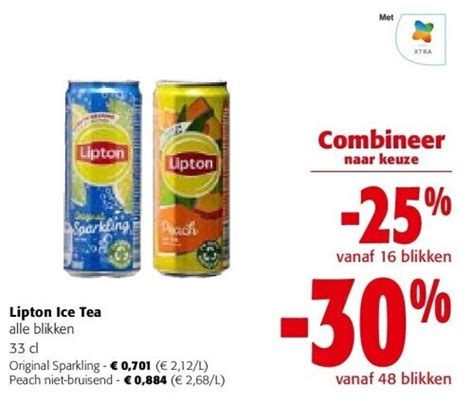 Lipton Ice Tea Toutes Les Canettes 33 Cl Promotie Bij Colruyt