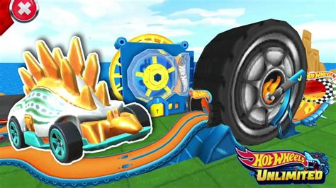 Hot Wheels Unlimited Motosaurus Great Races In Tire Spin Youtube