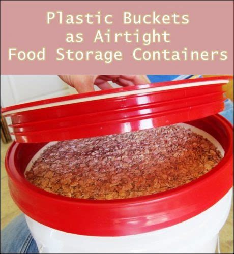 Plastic Buckets As Airtight Food Storage Containers The Homestead