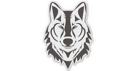 Wolf Vinyl Sticker | Zazzle