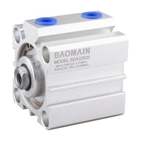 Baomain Compact Thin Air Cylinder SDA 32 X 20 32mm Bore 20mm Stroke PT1