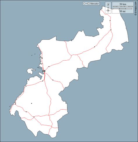 北ポフヤンマー県 無料地図 無料の空の地図 無料のアウトラインマップ 無料のベースマップ 輪郭 主要都市 道路