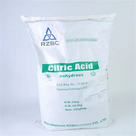 Ácido Cítrico Anhidro Quimica Industrial