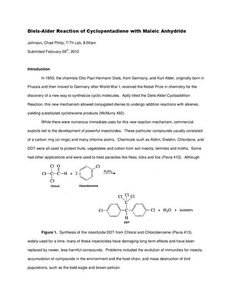 Cyclopentadiene Diels Alder Reaction With Itself