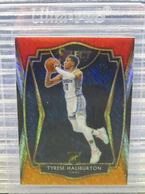 Select Tyrese Haliburton Premier Red White Orange Shimmer Prizm