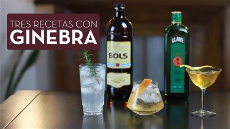 3 Recetas Con Ginebra Ginebra No Gin YouTube