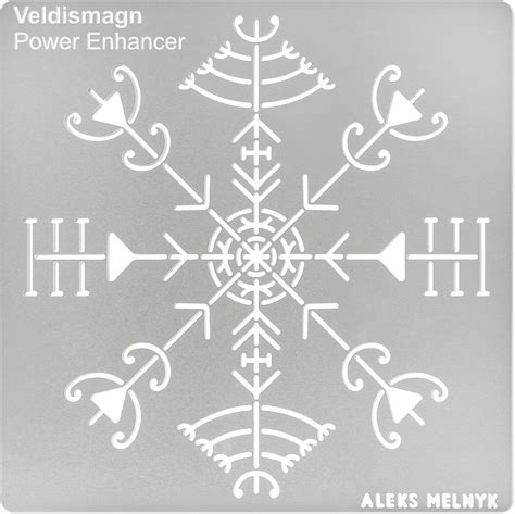 Amazon Aleks Melnyk No 395 Metal Stencil Veldismagn Power