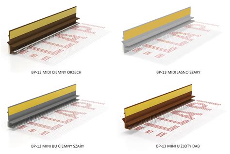 BP13 PCV listwy dylatacyjne przyokienne z siatką Producent profili