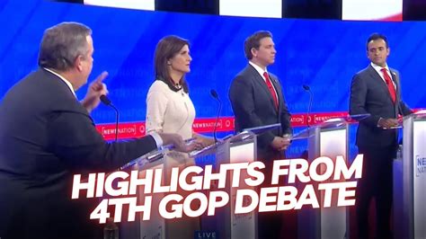 Gop Debate Clash Highlights From The Fourth Republican Presidential