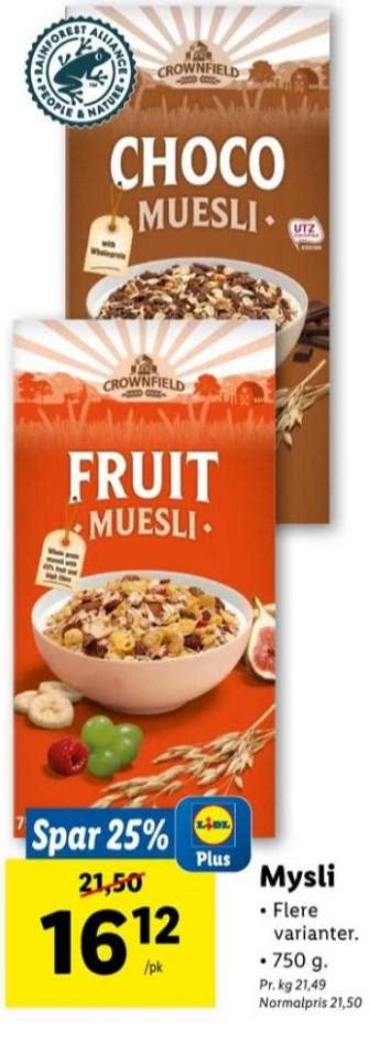 Crownfield Müsli Lidl 2021 Alle Tilbudsavis