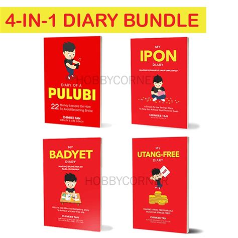 Diary Bundle Book Ipon Pulubi Badyet Utang Free Diary By Chinkee Tan