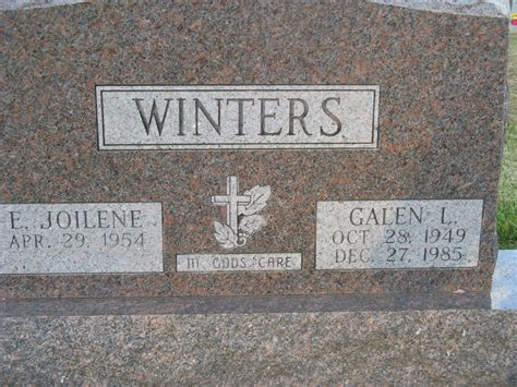 Galen Lee Winters 1949 1985 Find A Grave Memorial