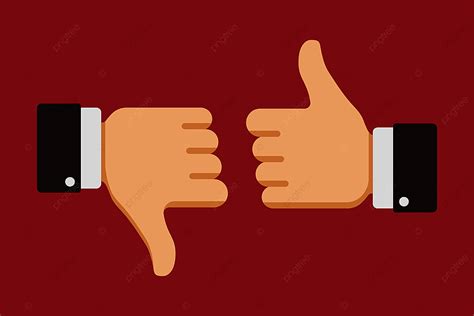 Thumbs Up Down Vector Hd Images Thumbs Up And Down Symbol Color Ok