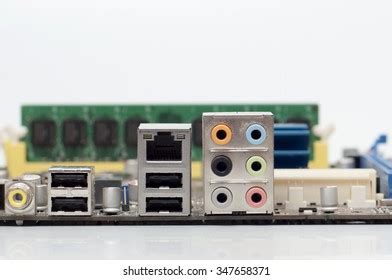 Back Panel Connectors Computer Motherboard Stock Photo 347658365 ...