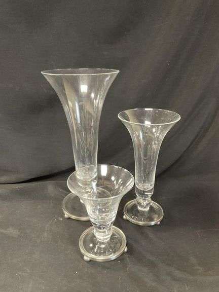 Southern Living At Home Astoria Trumpet Vases Legacy Auction Company