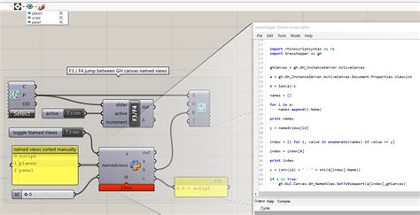 Grasshopper Canvas Named View Shortcut Grasshopper Mcneel Forum