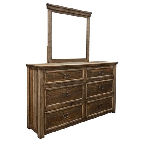 Montana Country 6 Drawer Barnwood Dresser