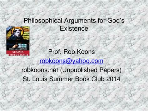 Ppt Philosophical Arguments For Gods Existence Powerpoint