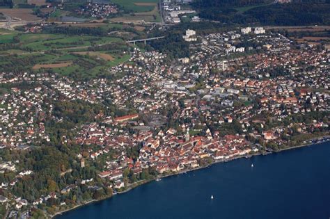 Berlingen Aus Der Vogelperspektive Ortskern Am Uferbereich Des