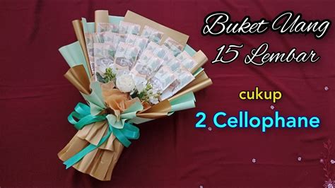 DIY Buket Uang 15 Lembar Super Mudah Tutorial Buket Uang Untuk