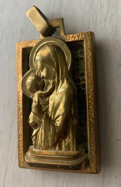 Ancienne M Daille De Berceau La Vierge Et L Enfant Eur Picclick Fr