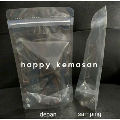 Jual Ecer Kemasan Standing Pouch Transparan Metalize Ukuran 9x15