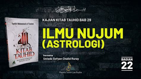 Ilmu Nujum Astrologi Ustadz Sofyan Chalid Ruray Youtube