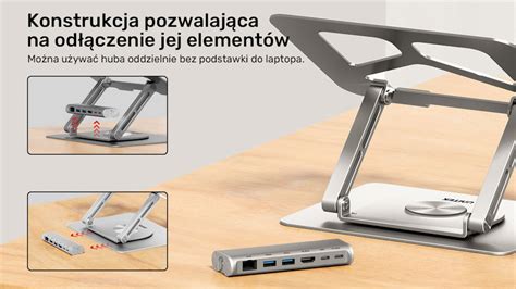 Podstawka Pod Laptop Sk Adana Obrotowa Usb C Hdmi Pd W Unitek D A