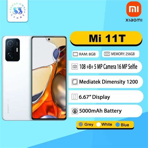 Jual Xiaomi MI 11T 8/256 5G RAM 8GB Internal 256GB Garansi Resmi ...