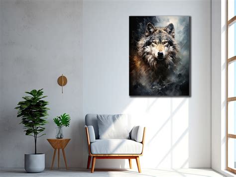 Wolf Canvas Wall Art, Animals Wall Decor, Dining Room Decor, Print ...