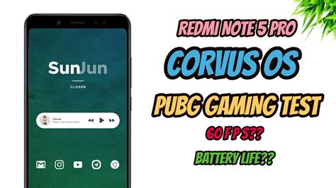 Corvus Os Pubg Fps Test Best Gaming Rom For Redmi Note Pro Youtube