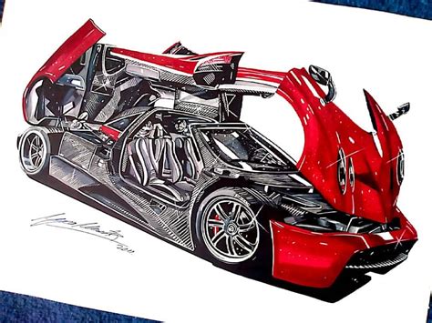 Pagani Huayra Drawing Supercars