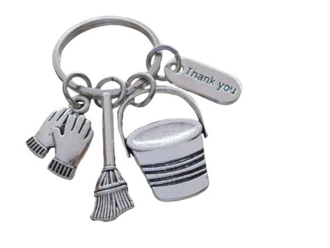 Amazon Housekeeping Appreciation Gift Keychain Bucket Broom