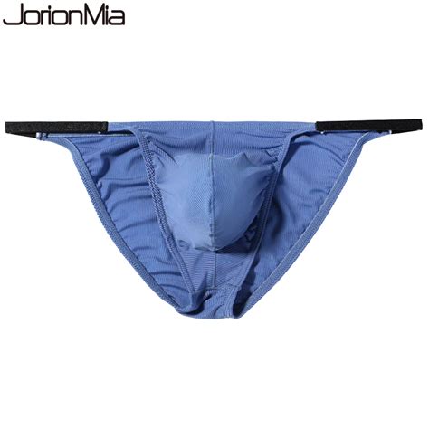 Ropa interior Sexy Gay para hombre calzoncillos de tela de canalé calzoncillos suaves Bikini