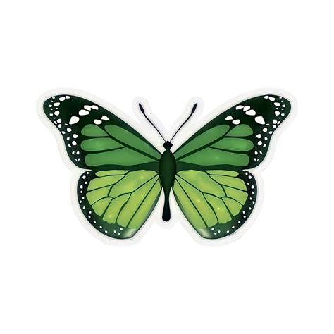 Pin On 13x13 Green Sticker Sticker Art Monarch Butterfly