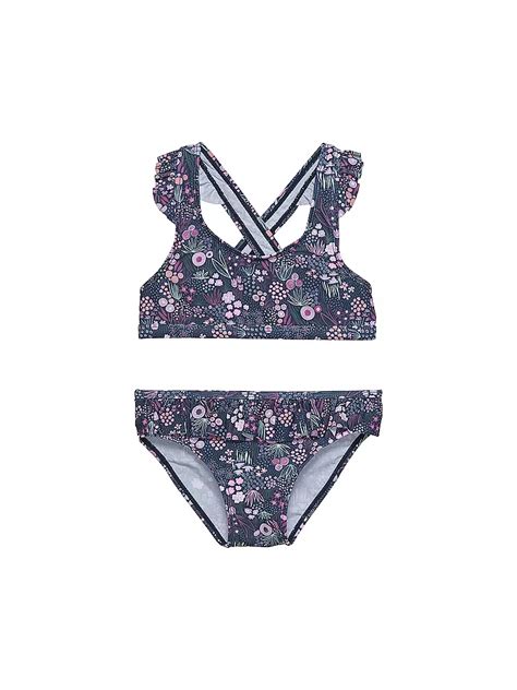 COLOR KIDS Mädchen Bikini mit Rock dunkelblau