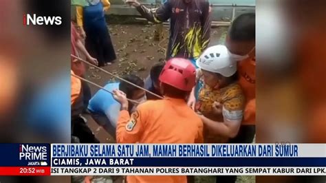 Evakuasi Ibu Tercebur Sumur Di Ciamis Berlangsung Dramatis Part