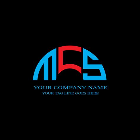 MCS letter logo creative design with vector graphic 8047566 Vector Art ...