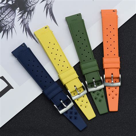 Buy Juelong Tropical Style Fkm Rubber Watch Strap Quick Release Watch