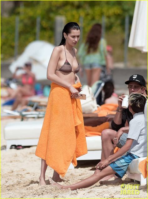 Bella Hadid Shows Off Her Bikini Bod In St Barts Photo 3619007