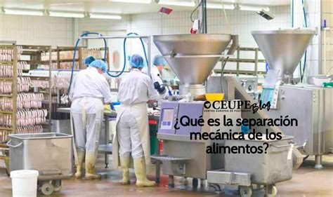 Qu Es La Separaci N Mec Nica De Los Alimentos