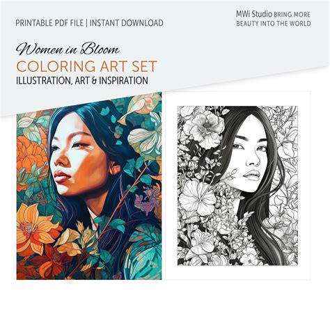 Manila Philippines Sampaguita Coloring Art Set Coloring Etsy