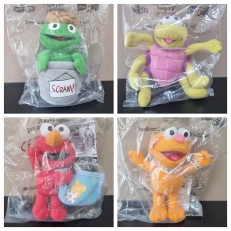 Kfc New Toy Kids Sesame Street Plush Soft Toy Complete Set Oscar Bug