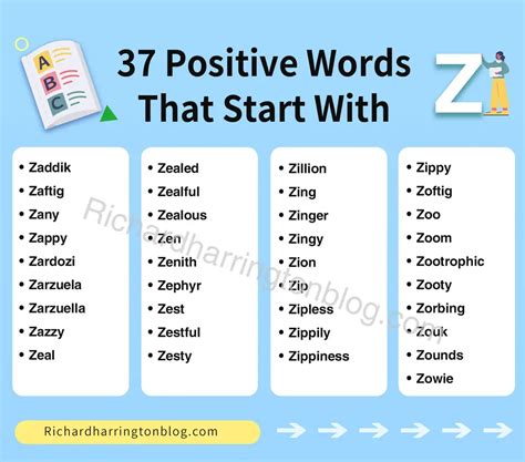 Science Words That Start With The Letter Z