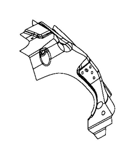 Ram Base Reinforcement D Pillar Upper Right Panel 04894728AD