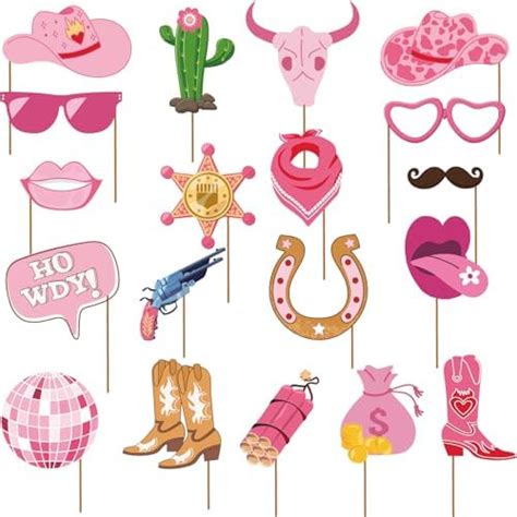 Amazon Blulu Pieces West Cowboy Photo Booth Props Kit Cowgirl