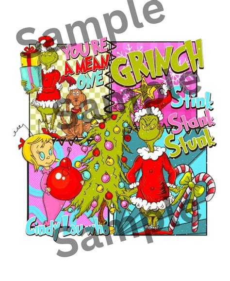 Grinch Whoville Digital Download Png Cindy Lou Who Colorful Etsy