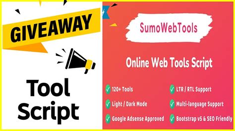 Giveaway Tool Php Scripts 2021 Sumoseotools Online Seo Tools Script