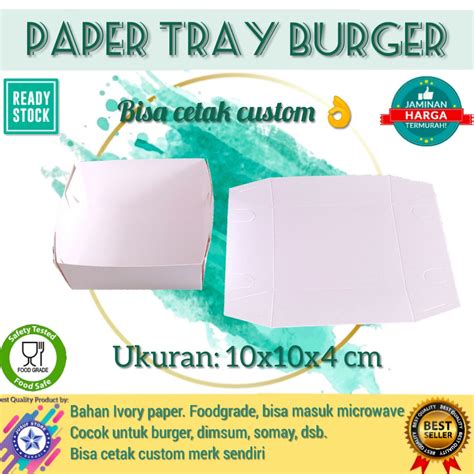 Jual Box Burger Dus Burger Kemasan Burger Tempat Burger Paper Tray